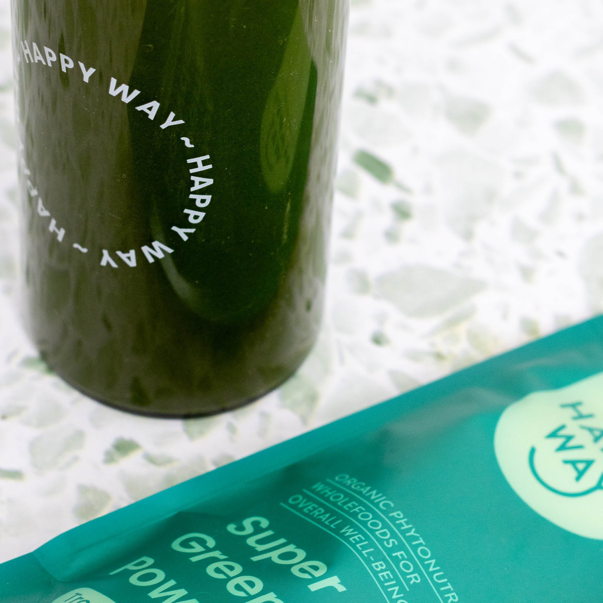 Happy Way Super Greens Powder Tropical Superfood 200g