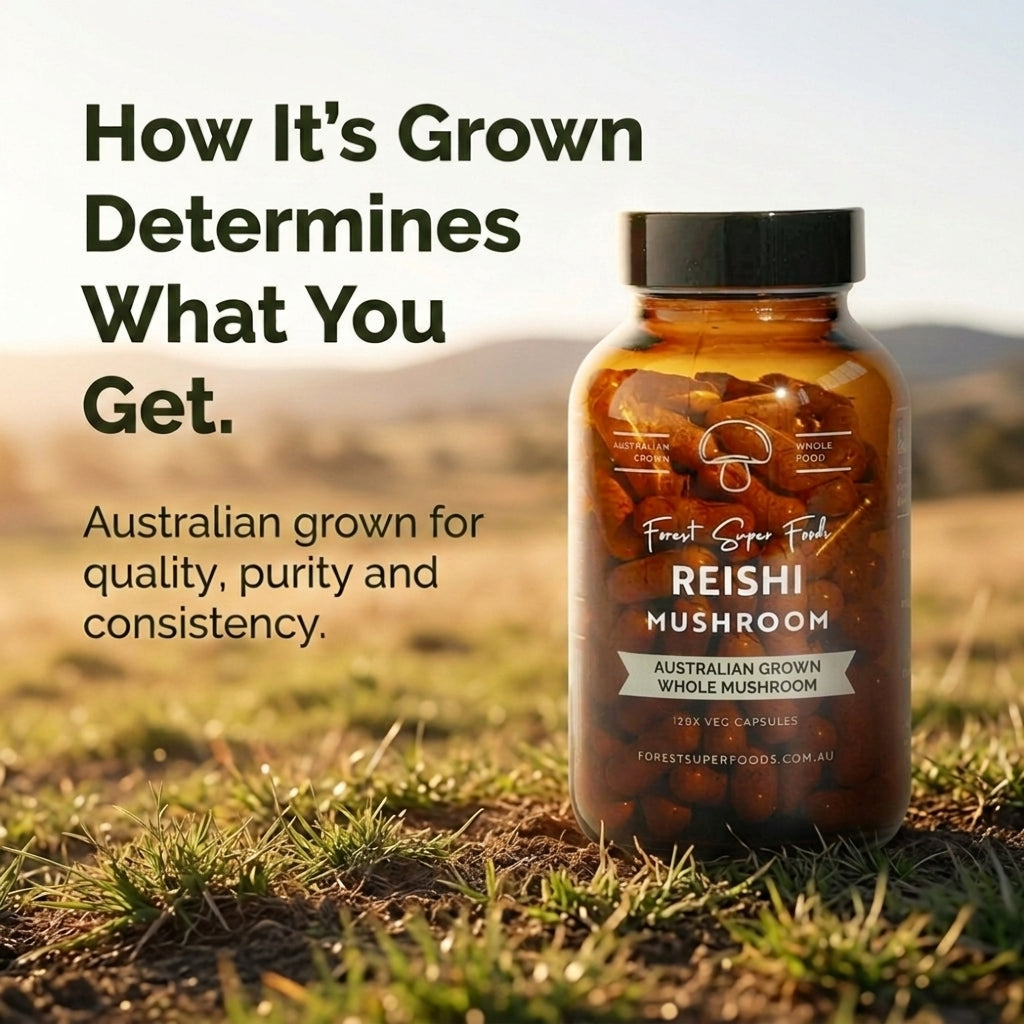 Australian Grown Reishi Mushroom Capsules