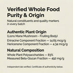 Lions Mane Whole Mushroom Capsules