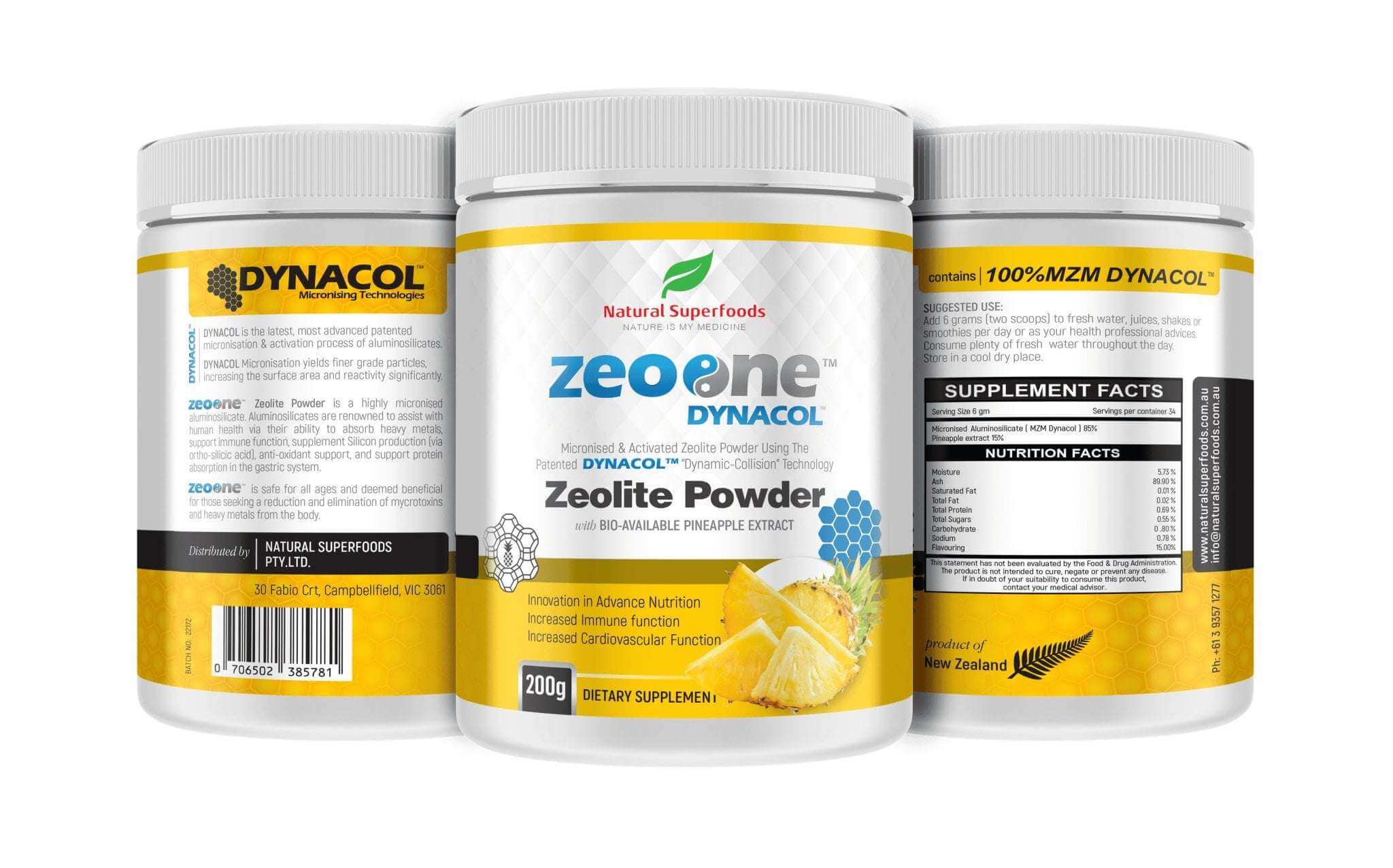 ZeoPine Pineapple Zeolite Powder 200g